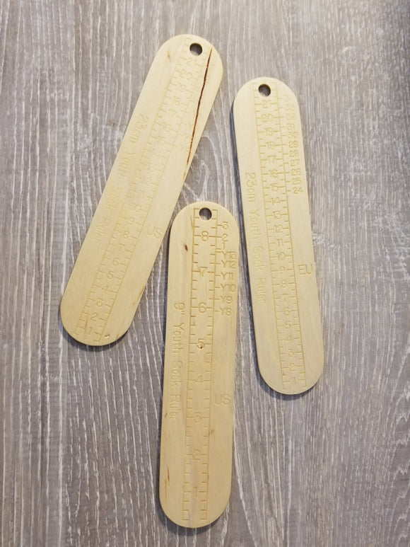 Sock Ruler, Youth 9 inch/23 CM - CooperWorksBC Knitting Accessories